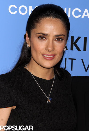 Salma Hayek kept her ensemble simple and classic.
Salma Hayek kept her ensemble simple and classic.