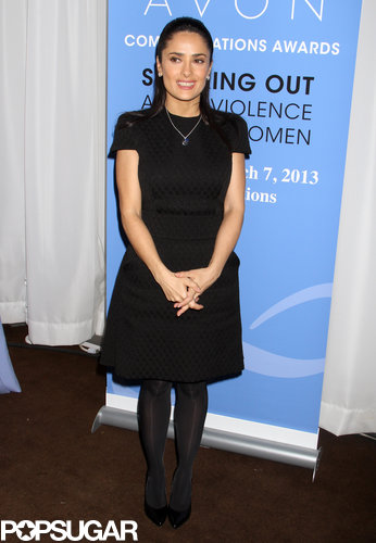 Salma Hayek Continues to Rep Women's Rights at the Avon Awards Salma Hayek Continues to Rep Women's Rights at the Avon Awards