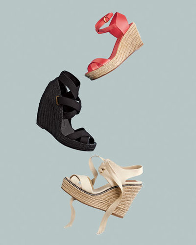 Tory Burch Lace-Up Espadrille Wedge