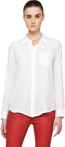 Equipment Brett Blouse in Bright White