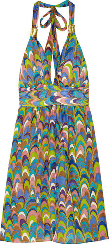 Milly Nevis printed linen and cotton-blend dress