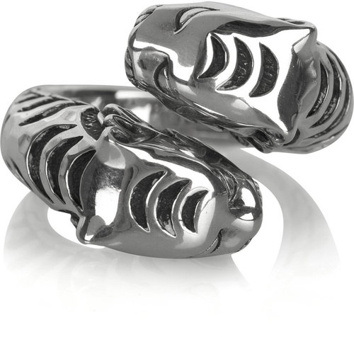 John Hardy Sterling silver tiger ring