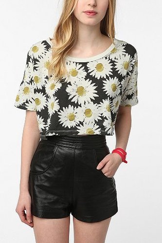 Truly Madly Deeply Super Cropped Printed Tee