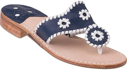 JACK ROGERS SANDALS Navajo Navy / White Trim