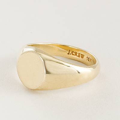 Signature signet ring