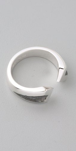 Elizabeth And James Double Chevron Ring
