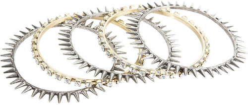 Fallon Spikes & Crystal Bangles