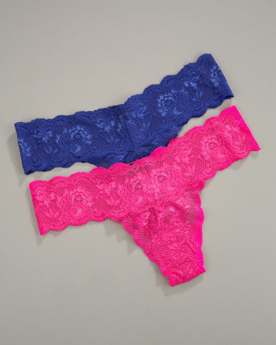 Cosabella Cutie Low-Rise Thong, Pink or Blue