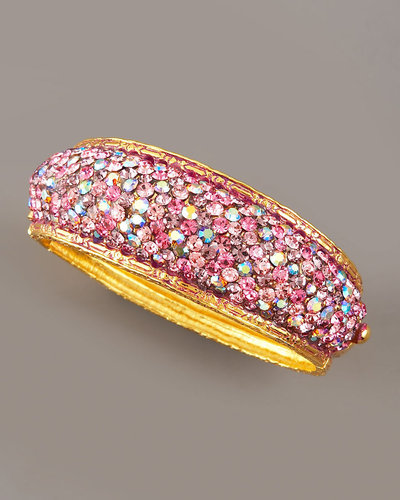 Jose & Maria Barrera Pave-Crystal Bracelet, Pink