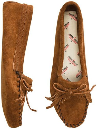 Minnetonka Kilty Suede Moc Shoe