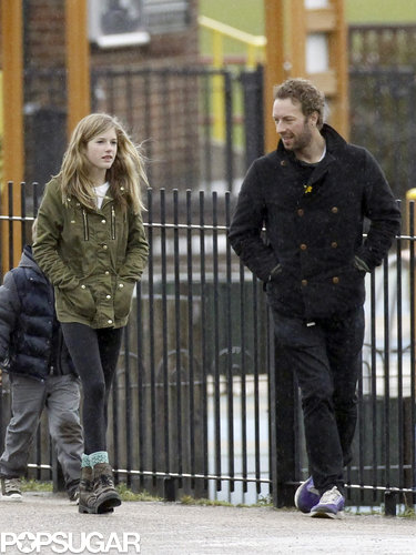Chris Martin wore a peacoat.
Chris Martin wore a peacoat.