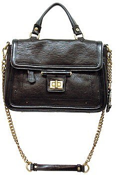 Olivia Harris "22722" Black Handbag With Chain Strap
