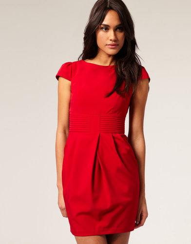 ASOS Tulip Dress with Pleat Waist