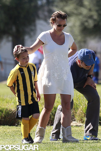 Britney Spears Goes Into Soccer-Mom Mode With Her Little Ones Britney Spears Goes Into Soccer-Mom Mode With Her Little Ones