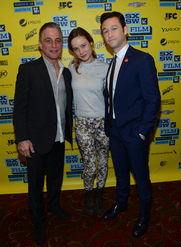 Joseph Gordon-Levitt got together with Tony Danza and Brie Larson for the Don Jon's Addiction red carpet at SXSW.
Joseph Gordon-Levitt got together with Tony Danza and Brie Larson for the Don Jon's Addiction red carpet at SXSW.