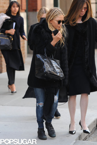 Mary-Kate Olsen and Ashley Olsen left the Greenwich hotel.
Mary-Kate Olsen and Ashley Olsen left the Greenwich hotel.