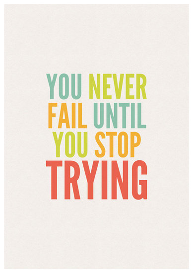 Failure isn't always what we think, according to this colorful poster ($37).
Failure isn't always what we think, according to this colorful poster ($37).