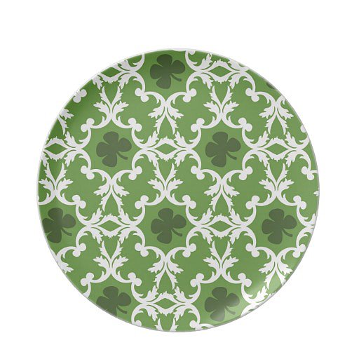 Use them for appetizers or dessert — either way these green shamrock plates ($26) will fit in perfectly with the theme of the day.
Use them for appetizers or dessert — either way these green shamrock plates ($26) will fit in perfectly with the theme of the day.