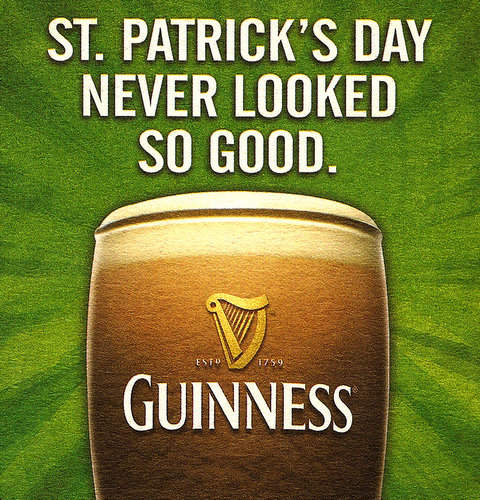 Of course, no Guinness ad roundup would be complete without a St. Patrick's Day reference.
Of course, no Guinness ad roundup would be complete without a St. Patrick's Day reference.