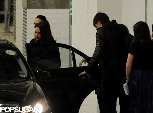 Ashton Kutcher Joins Mila Kunis For a Loving Dinner in London Ashton Kutcher Joins Mila Kunis For a Loving Dinner in London