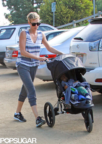 Charlize Theron Takes a Hollywood Hike With Jackson Charlize Theron Takes a Hollywood Hike With Jackson
