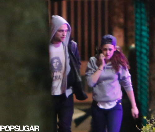 Robert and Kristen chatted as they walked.
Robert and Kristen chatted as they walked.
