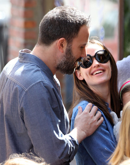 Ben Affleck put his hand on Jennifer Garner's shoulder during a family outing in LA's Pacific Palisades neighborhood in March.
Ben Affleck put his hand on Jennifer Garner's shoulder during a family outing in LA's Pacific Palisades neighborhood in March.