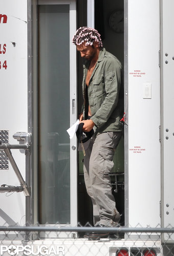 Bradley Cooper wore hair curlers and went shirtless under a green jacket on the set of his untitled David O. Russell movie in Boston.
Bradley Cooper wore hair curlers and went shirtless under a green jacket on the set of his untitled David O. Russell movie in Boston.