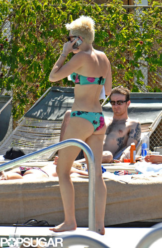 Miley Cyrus hung out at a pool in Palm Desert.
Miley Cyrus hung out at a pool in Palm Desert.