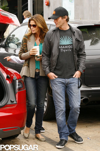 Cindy Crawford got into the St. Patrick's Day spirit sporting a green t-shirt for an outing with husband Rande Gerber in 2013.
Cindy Crawford got into the St. Patrick's Day spirit sporting a green t-shirt for an outing with husband Rande Gerber in 2013.