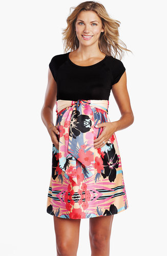 Maternal America Tie Front Dress Maternal America Tie Front Dress