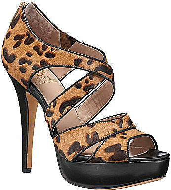 Vince Camuto "Melva" Open-Toe Platform Pumps