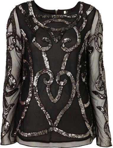 Metallic Embellished Blouse