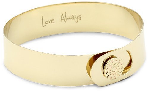 Phillips Frankel "Love Always" Yellow Gold Button Cuff