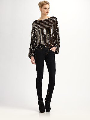 Bianca Sequined Dolman Top