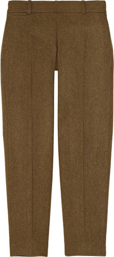 J.Crew Minnie cropped herringbone wool pants