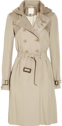 Rebecca Taylor Silk and cotton-blend twill trench coat