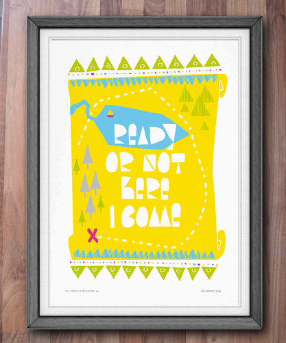 Creative and bright, this treasure map poster ($31) is all about adventure and being bold.
Creative and bright, this treasure map poster ($31) is all about adventure and being bold.