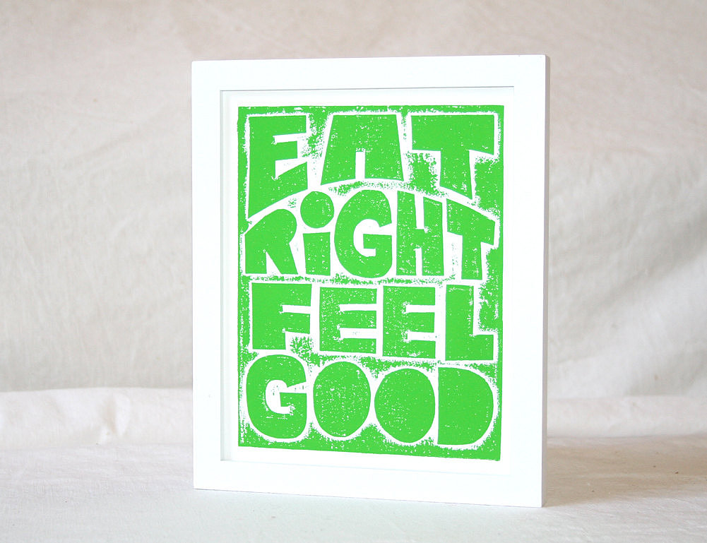The mantra Eat Right Feel Good ($20) has kept many a woman committed to her healthy lifestyle.
The mantra Eat Right Feel Good ($20) has kept many a woman committed to her healthy lifestyle.