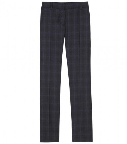 Miu Miu CROPPED WOOL PLAID TROUSERS