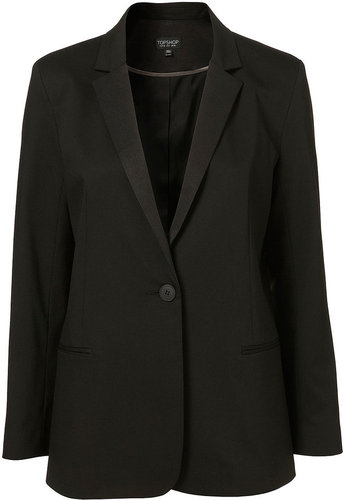 Black Slimline Tux Blazer