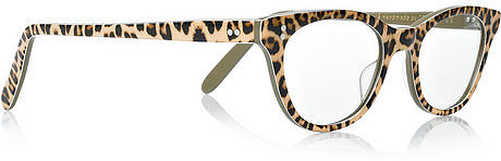Cutler and Gross Leopard-print acetate optical glasses