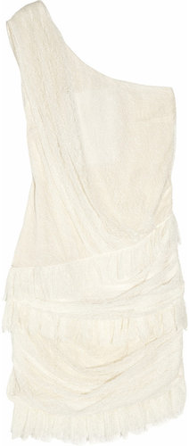 Jay Ahr Lace one-shoulder dress
