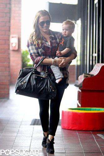 Hilary Duff and her son, Luca Comrie, spent his first birthday at a mommy-and-me class in LA.
Hilary Duff and her son, Luca Comrie, spent his first birthday at a mommy-and-me class in LA.