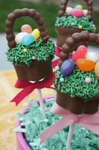 Easter Basket Cake Pops Easter Basket Cake Pops