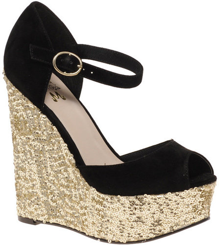 Miss KG Tatiana Glitter Platform Wedges