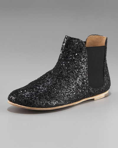 Pedro Garcia Slip-On Glitter Ankle Boot