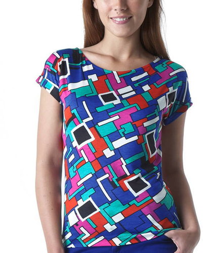 Flashy print top