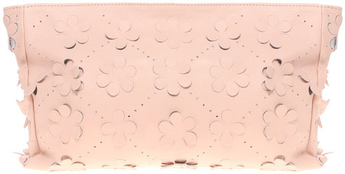 ASOS Leather Floral Cut Out Clutch