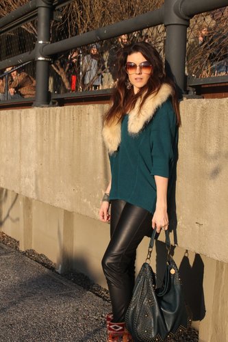 Casually Styled Leather Look
